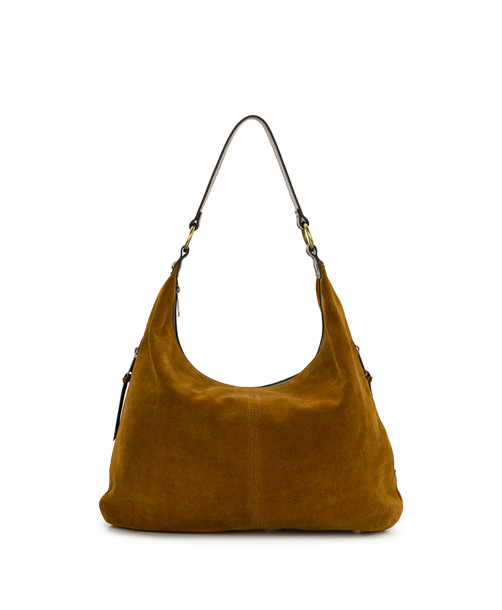 Female - Esther Hobo | Suede Leather | Cognac - cognac - by Patricia Nash - View 1 of 5