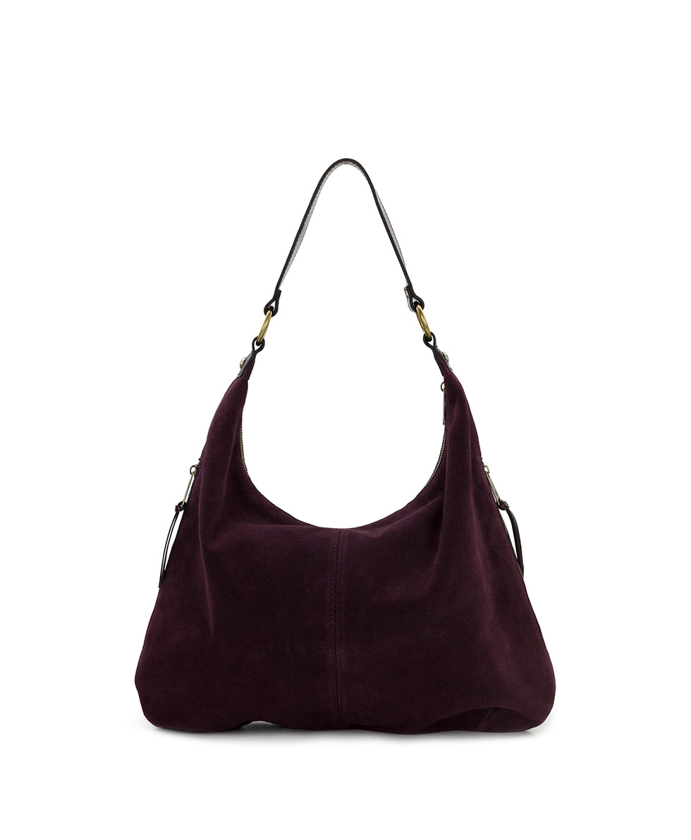 Female - Esther Hobo | Suede Leather | Plum - plum - by Patricia Nash - View 3 of 5