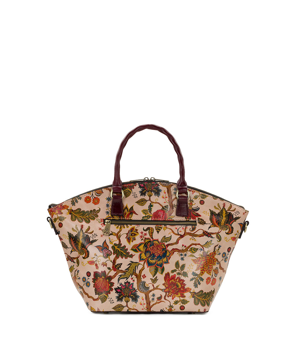 Female - Gretta Shopper Tote | Danish Floral Tapestry  | Danish Floral Tapestry - danish floral tapestry - by Patricia Nash - View 3 of 7
