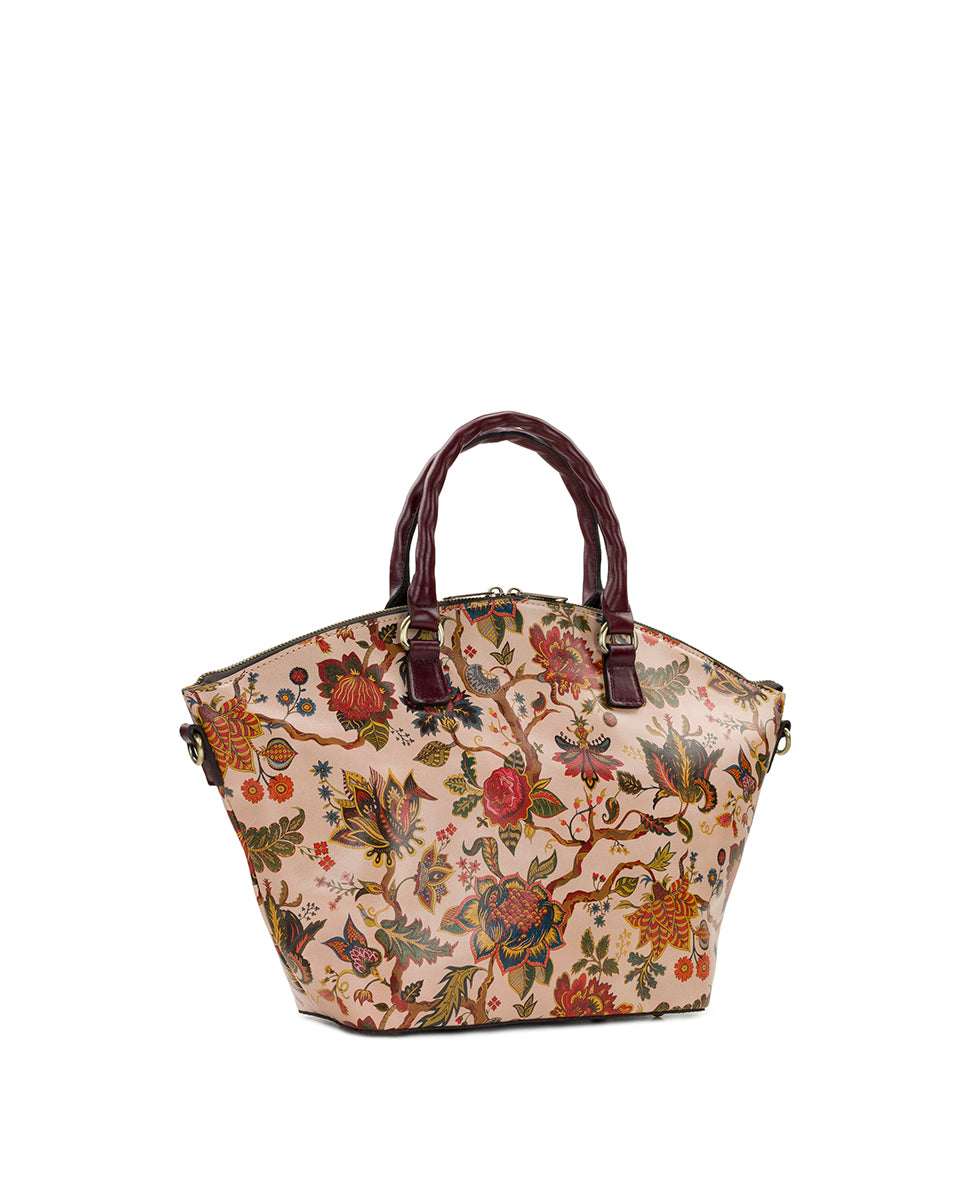Female - Gretta Shopper Tote | Danish Floral Tapestry  | Danish Floral Tapestry - danish floral tapestry - by Patricia Nash - View 4 of 7