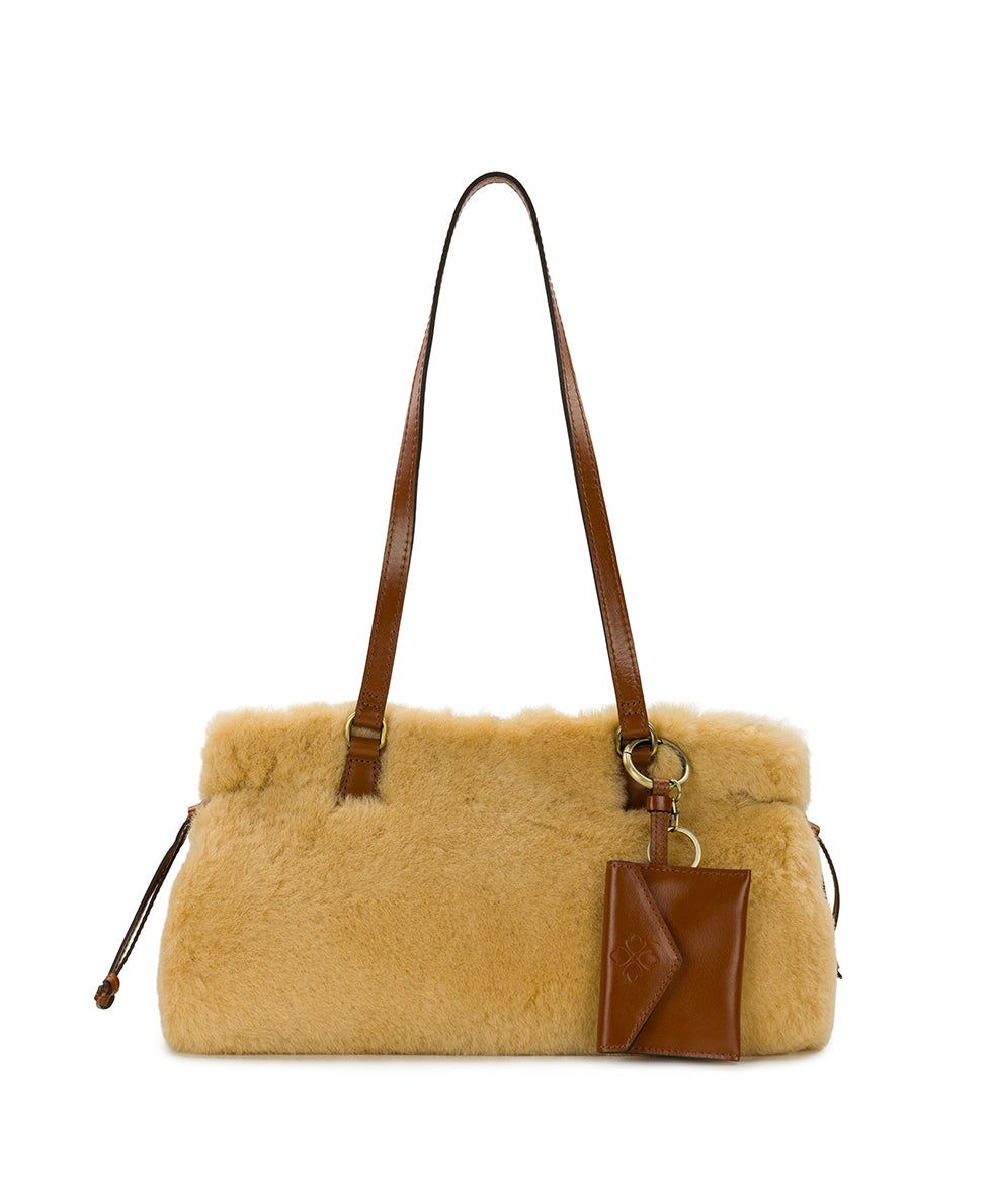 Female - Linnea Shoulder Bag With Hang Off | Sherpa | Natural - natural - by Patricia Nash - View 1 of 8