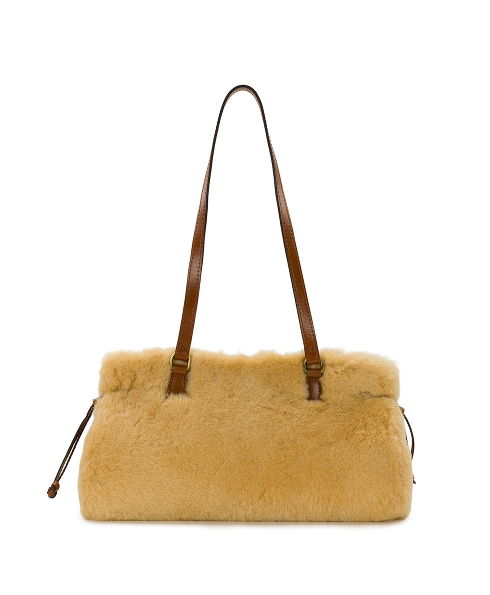 Female - Linnea Shoulder Bag With Hang Off | Sherpa | Natural - natural - by Patricia Nash - View 2 of 8