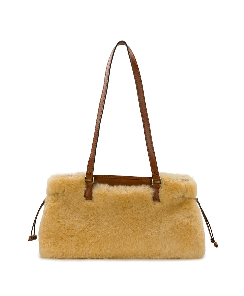 Female - Linnea Shoulder Bag With Hang Off | Sherpa | Natural - natural - by Patricia Nash - View 3 of 8