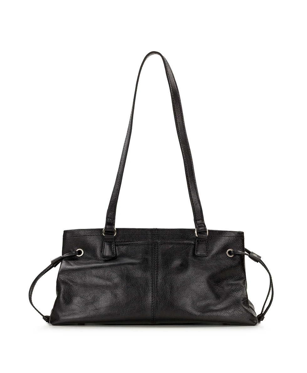 Female - Linnea Shoulder Bag | Rugged Natural Grain | Black - black - by Patricia Nash - View 2 of 4