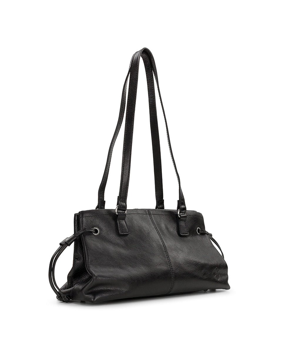 Female - Linnea Shoulder Bag | Rugged Natural Grain | Black - black - by Patricia Nash - View 3 of 4