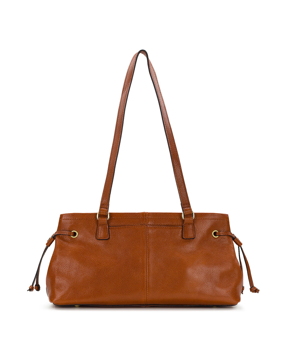 Female - Linnea Shoulder Bag | Rugged Natural Grain | Cognac - cognac - by Patricia Nash - View 2 of 4