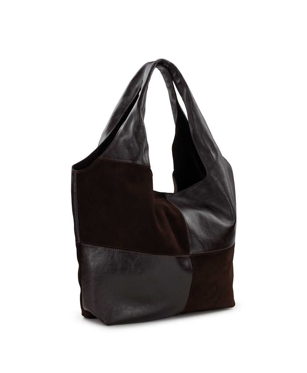 Female - Tove Tote | Suede and Rugged | Chocolate - chocolate - by Patricia Nash - View 3 of 4