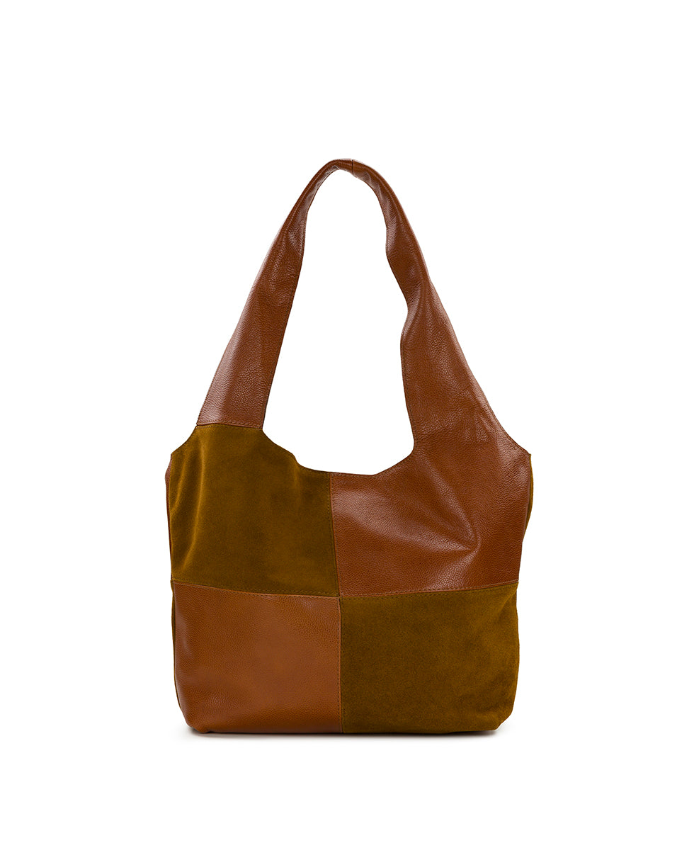Female - Toni Tote | Suede and Rugged | Cognac - cognac - by Patricia Nash - View 1 of 5