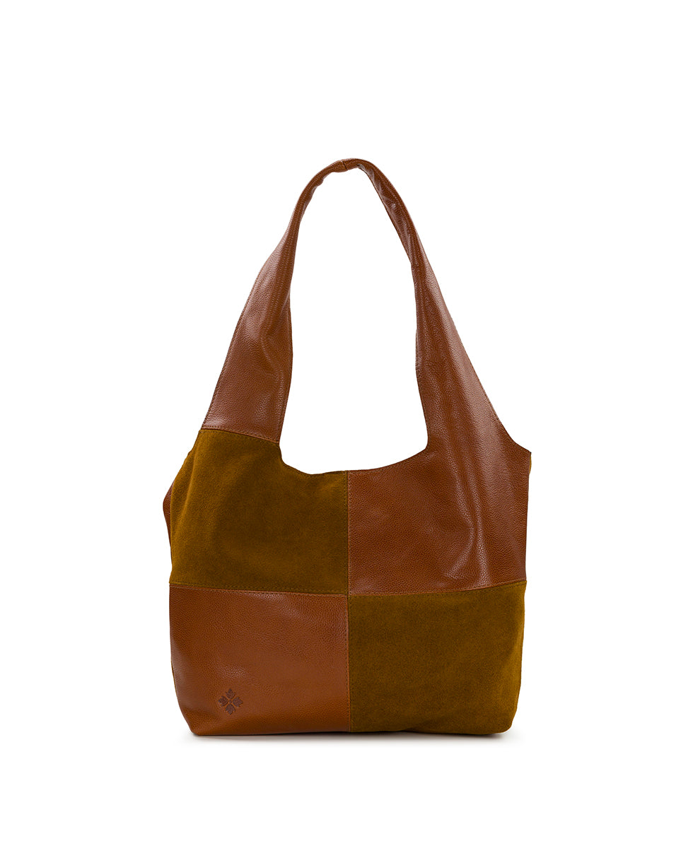 Female - Toni Tote | Suede and Rugged | Cognac - cognac - by Patricia Nash - View 3 of 5