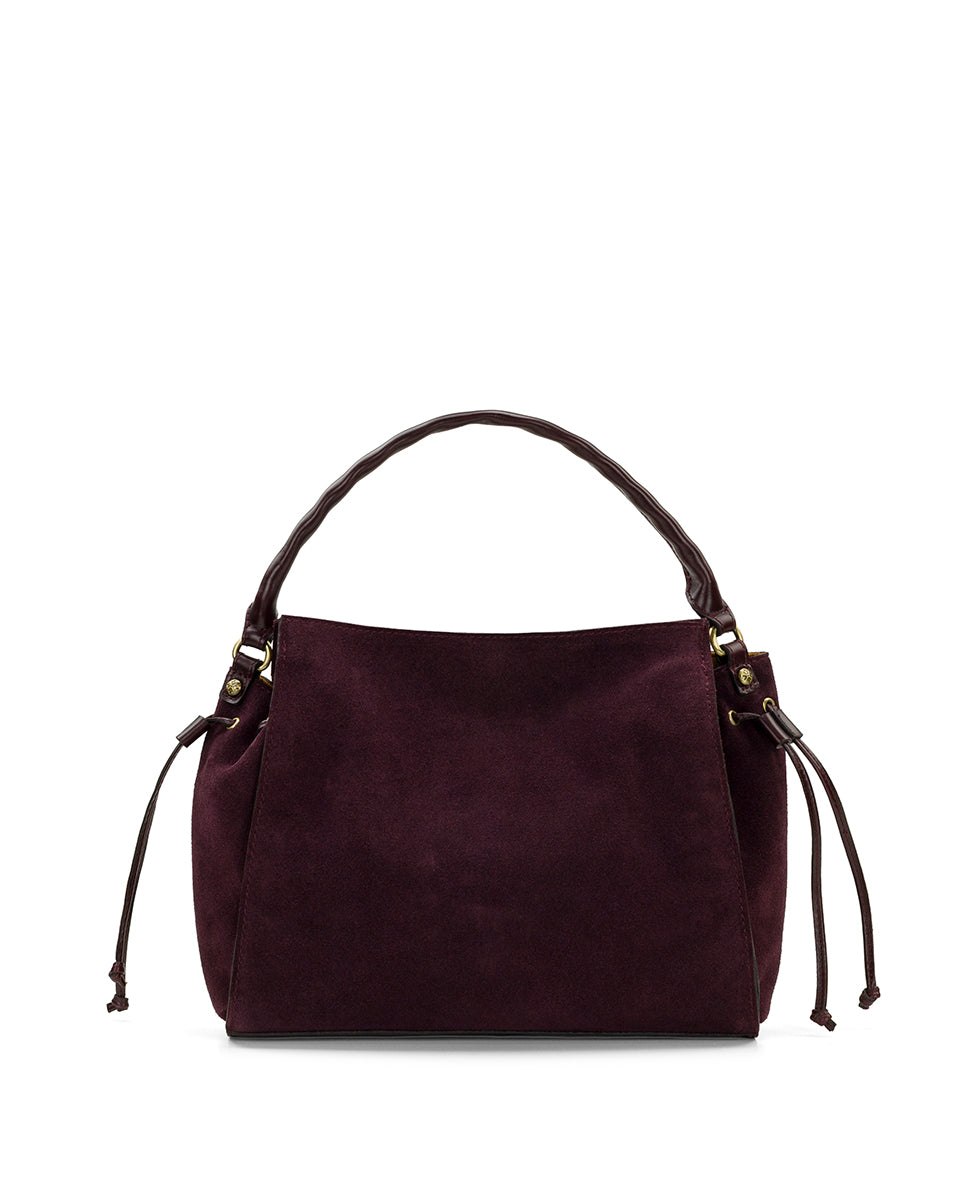 Female - Loenen Top Handle | Suede Leather | Plum - plum - by Patricia Nash - View 2 of 5