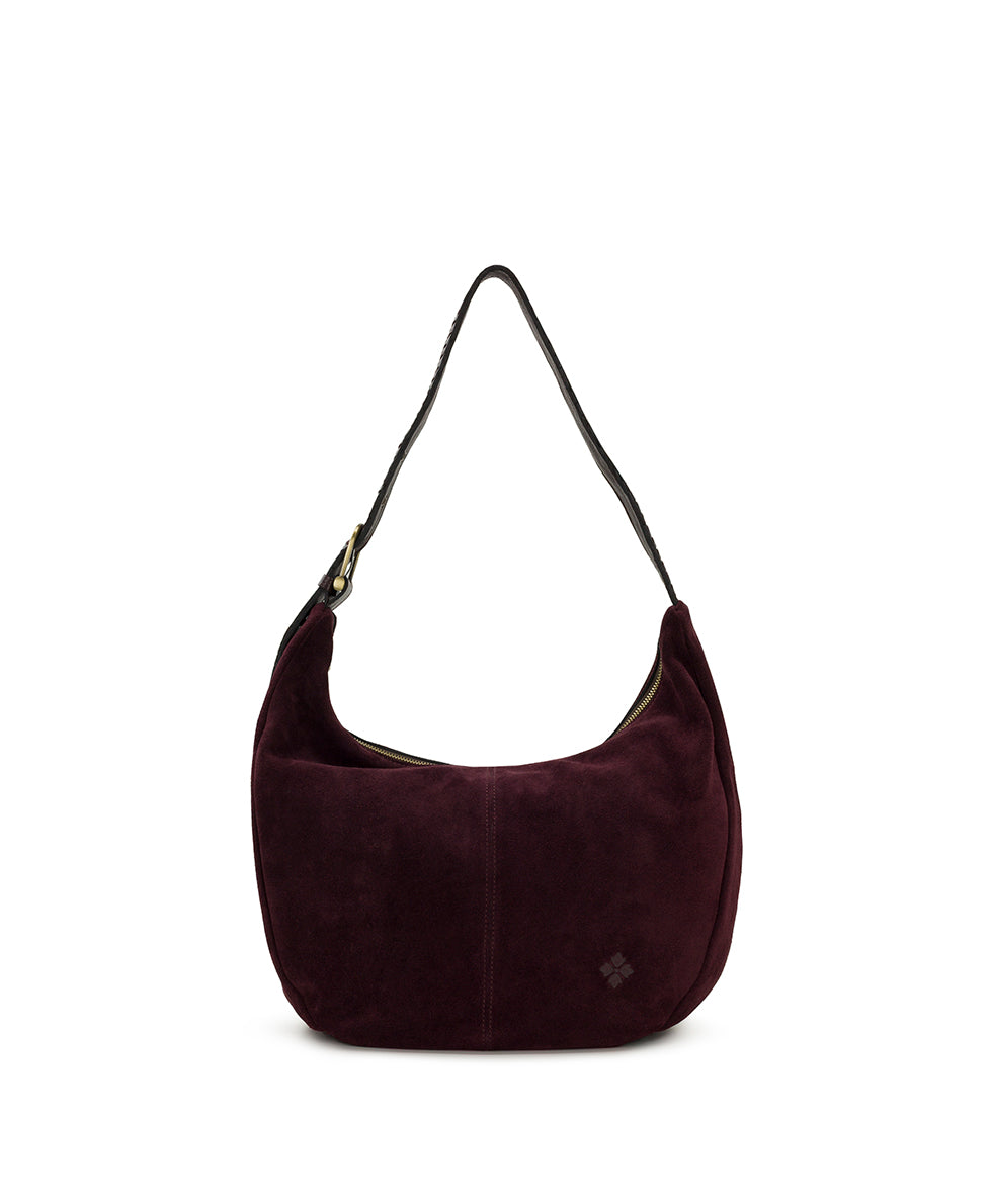 Female - Lou Hobo | Suede Leather | Plum - plum - by Patricia Nash - View 1 of 4