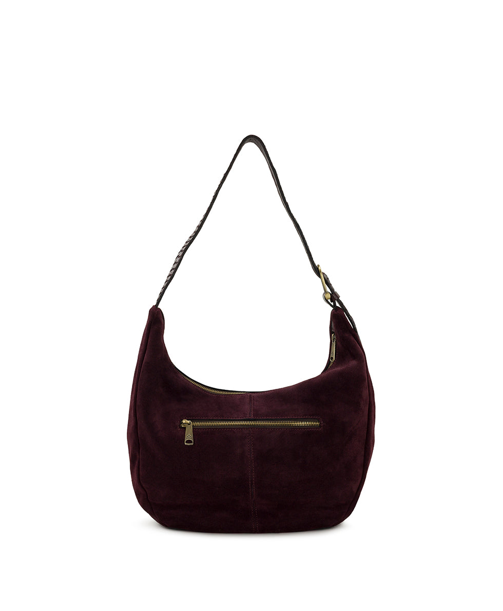 Female - Lou Hobo | Suede Leather | Plum - plum - by Patricia Nash - View 2 of 4