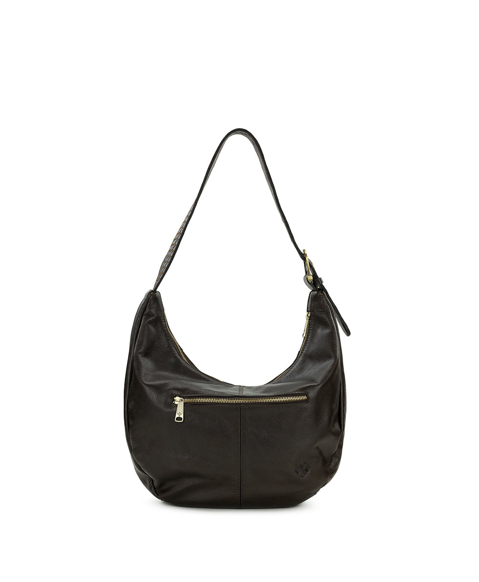Female - Lou Hobo | Suede Patchwork | Chocolate/Cognac/Olive/Nordic Blue - chocolate/cognac/olive/nordic blue - by Patricia Nash - View 2 of 5