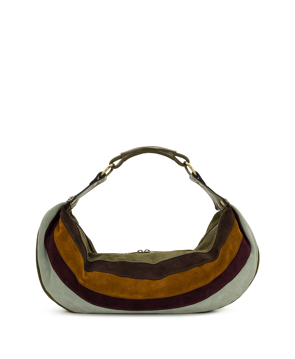 Female - Bente Hobo | Suede Colorblock | Olive - olive - by Patricia Nash - View 1 of 4