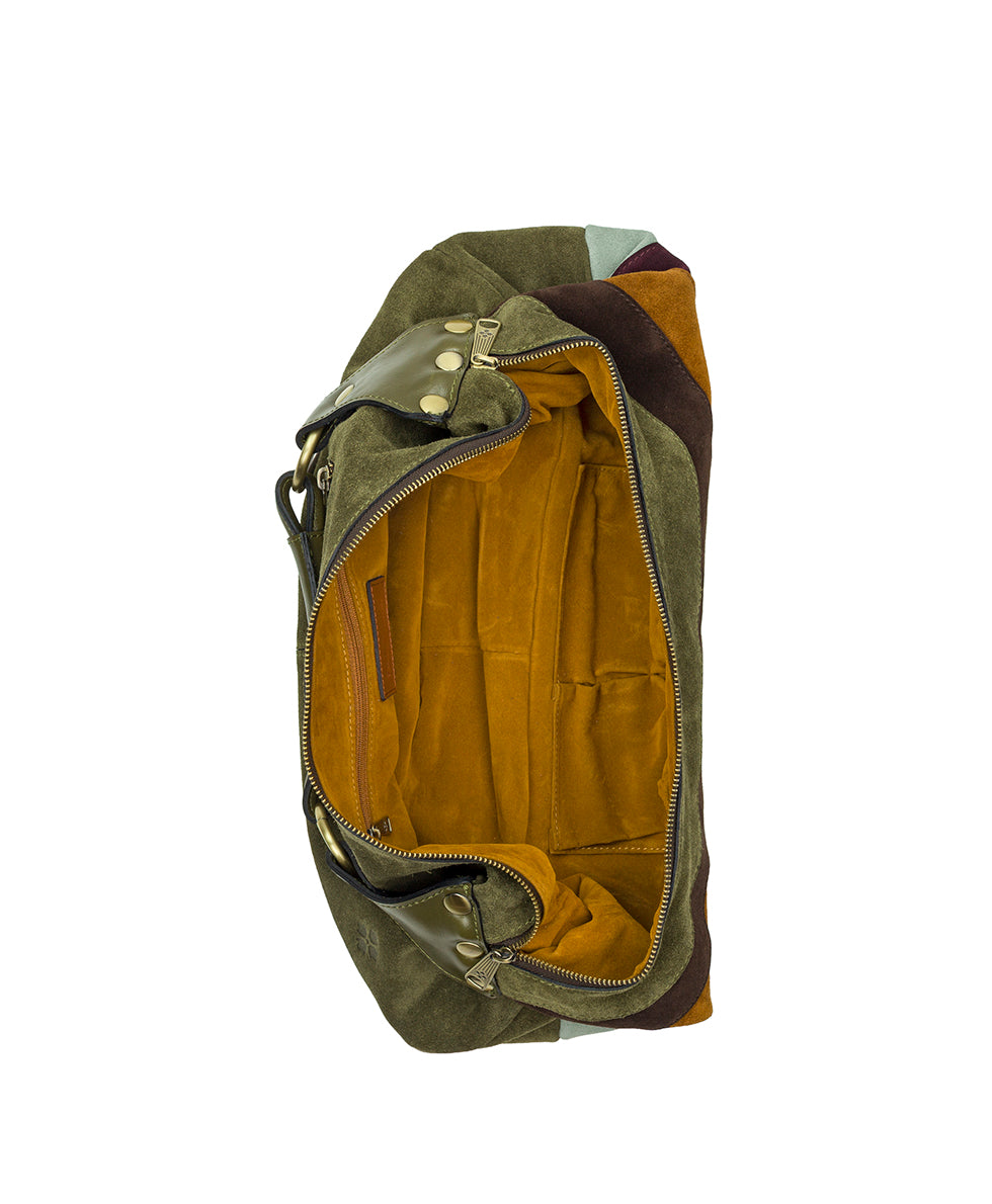 Female - Bente Hobo | Suede Colorblock | Olive - olive - by Patricia Nash - View 4 of 4