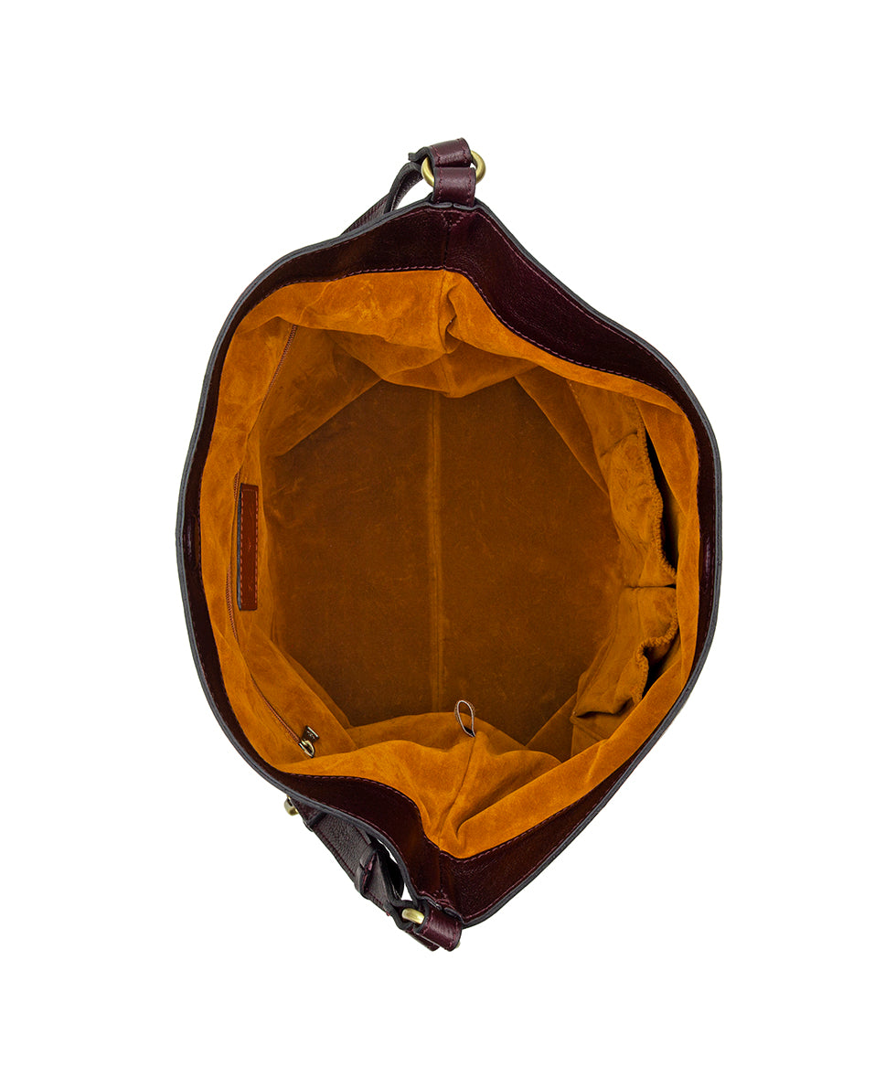 Female - Heidal Crossbody | Rugged Natural Grain | Plum - plum - by Patricia Nash - View 4 of 4