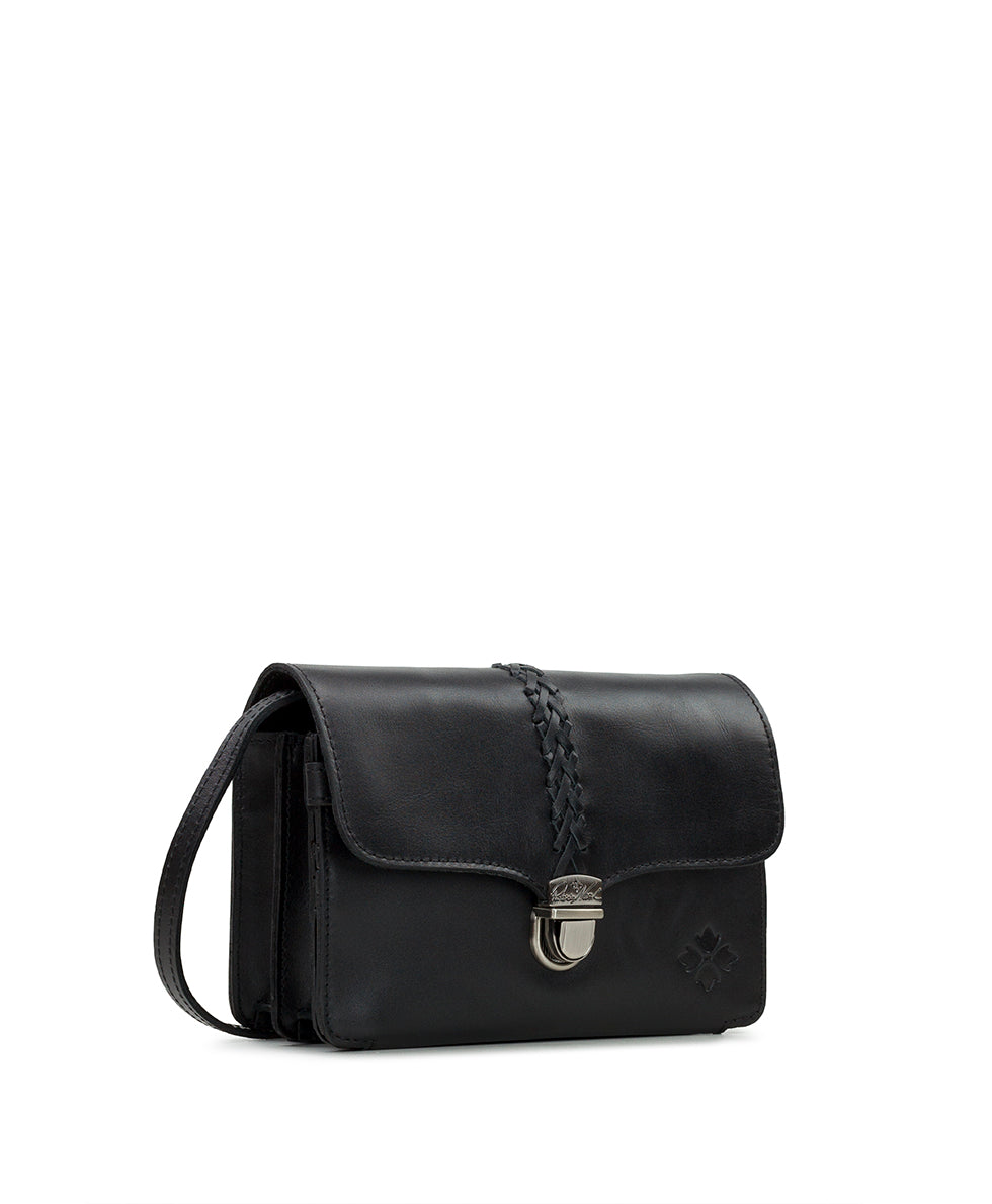 Female - Bianco Crossbody Organizer - Heritage - black - by Patricia Nash - View 3 of 9