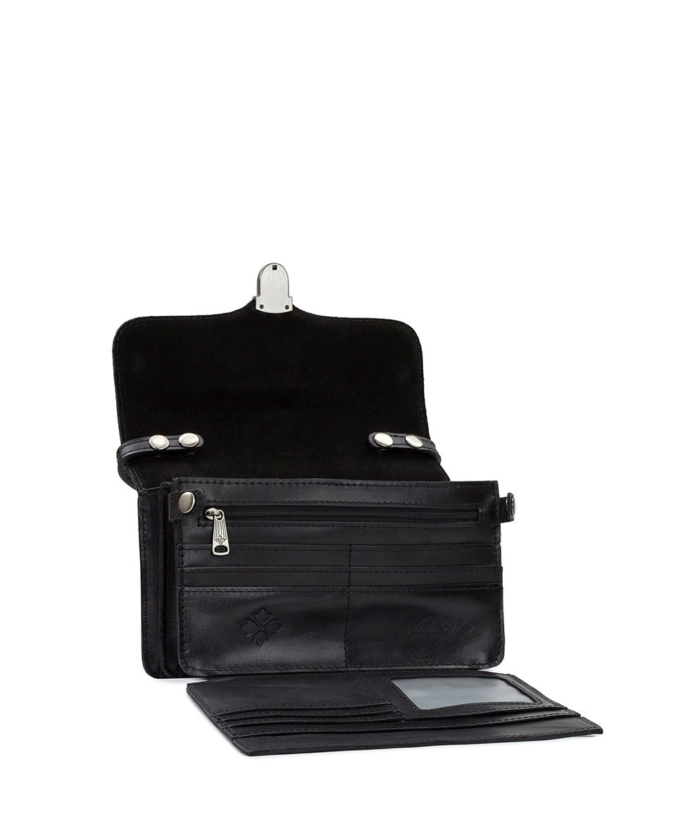 Female - Bianco Crossbody Organizer - Heritage - black - by Patricia Nash - View 5 of 13