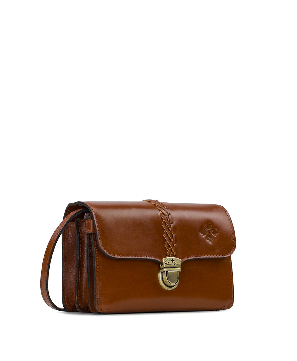 Female - Bianco Crossbody Organizer - Heritage - black - by Patricia Nash - View 8 of 9