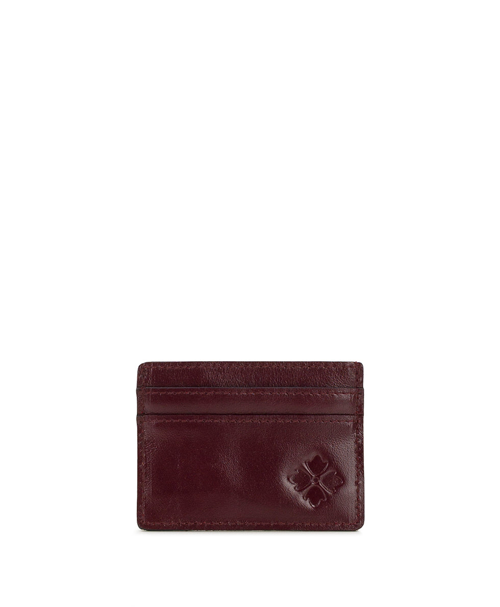 Female - Granna ID Case | Vintage Distressed  | Oxblood - cognac - by Patricia Nash - View 1 of 3