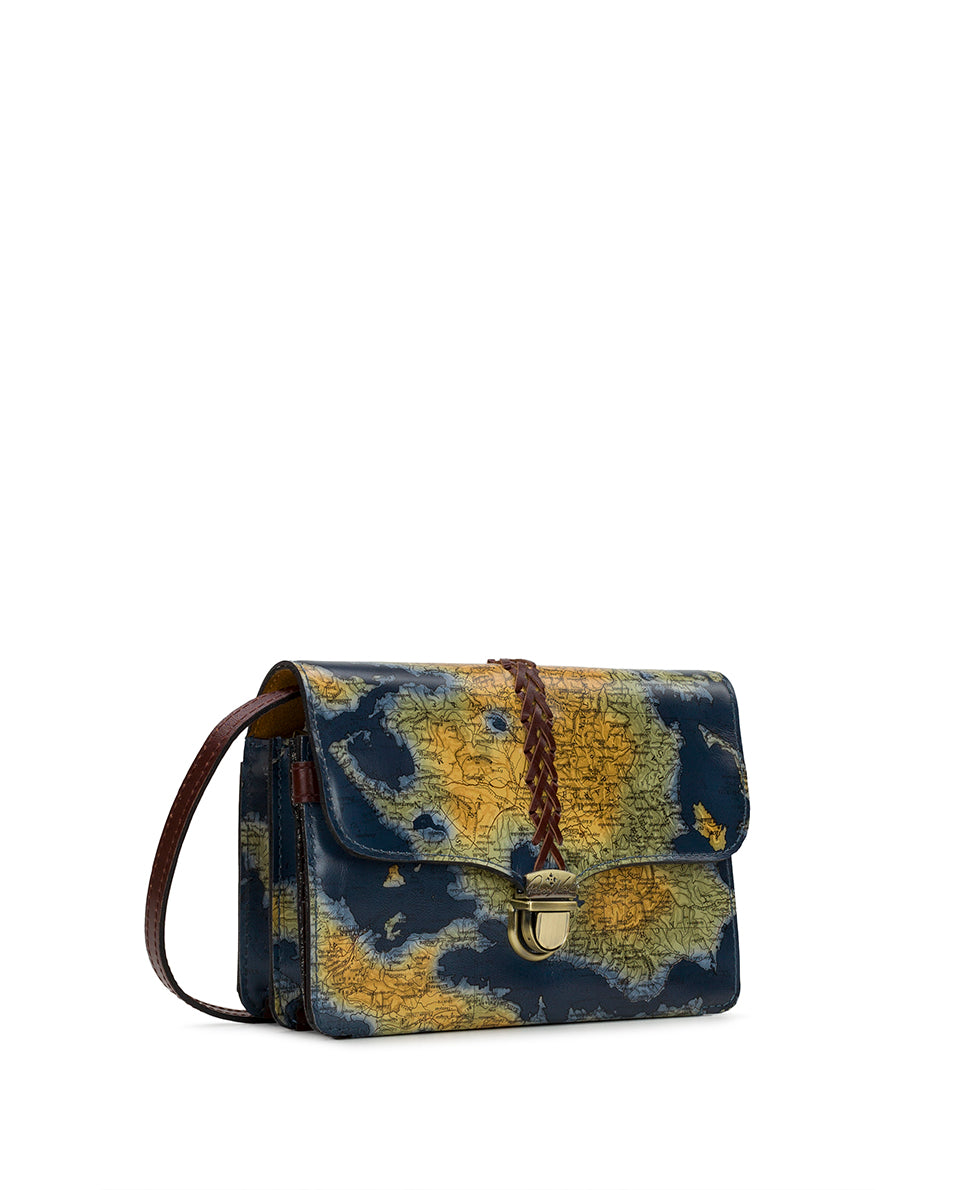 Female - Bianco Crossbody - Greek Map - greek map - by Patricia Nash - View 3 of 6