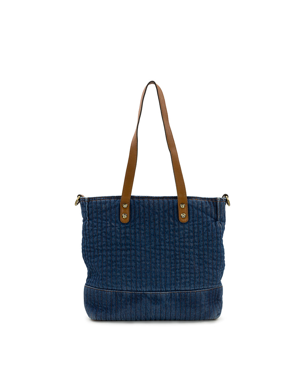 Female - Perugia Tote | Quilted Denim | Denim - denim - by Patricia Nash - View 2 of 4
