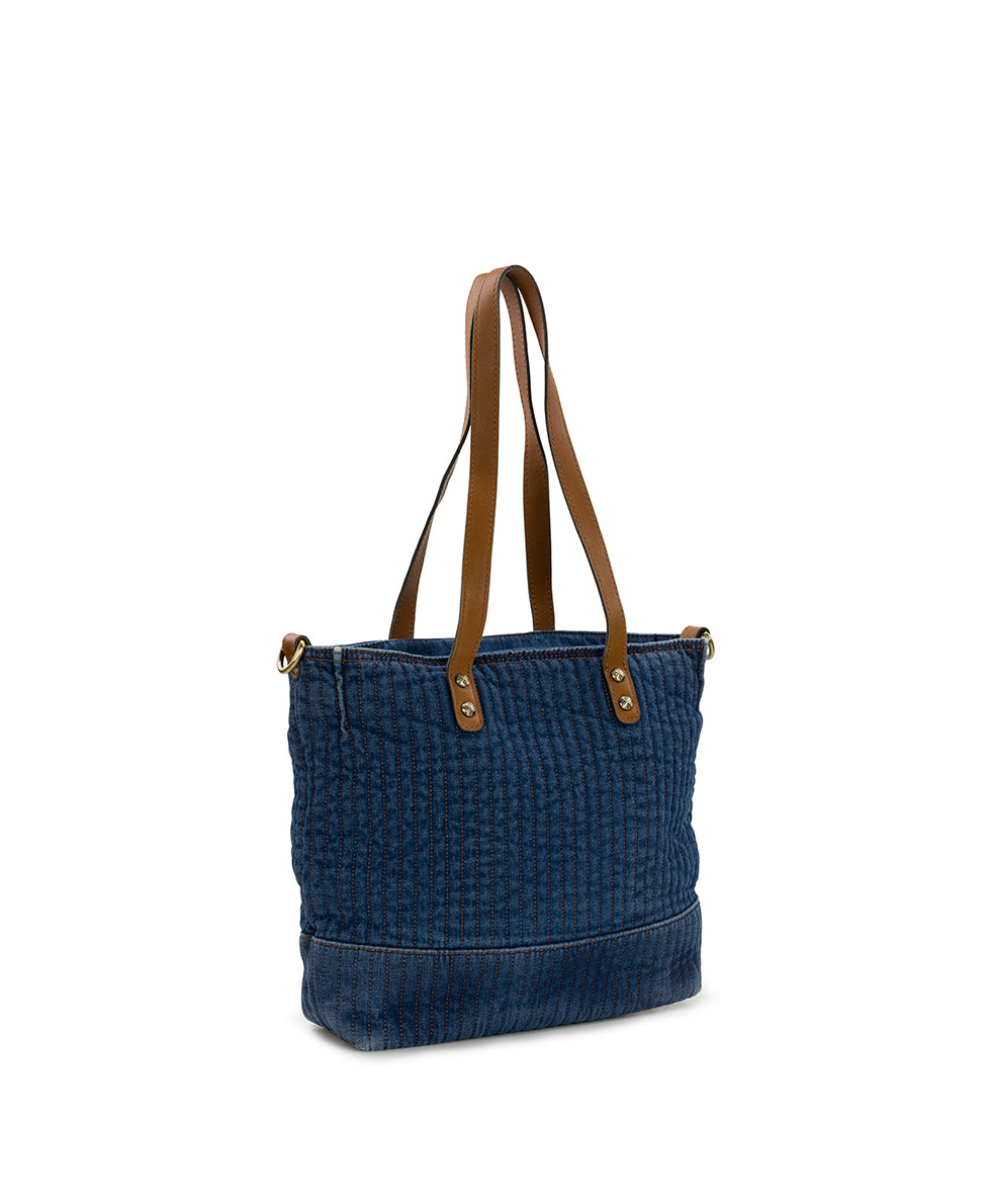 Female - Perugia Tote | Quilted Denim | Denim - denim - by Patricia Nash - View 3 of 4