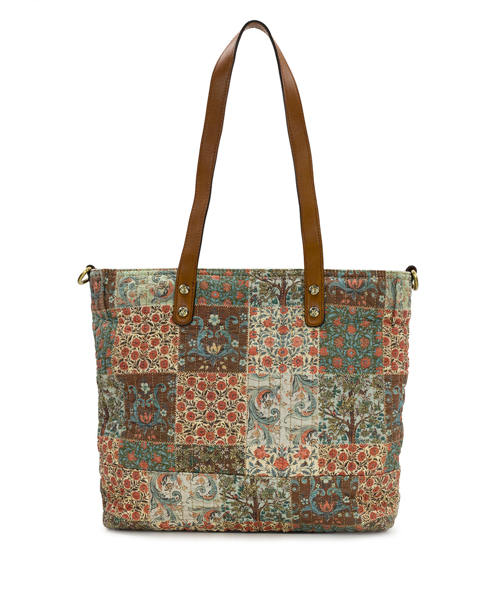Female - Perugia Tote | Nordic Patchwork Cotton | Nordic Patchwork - nordic patchwork - by Patricia Nash - View 2 of 4