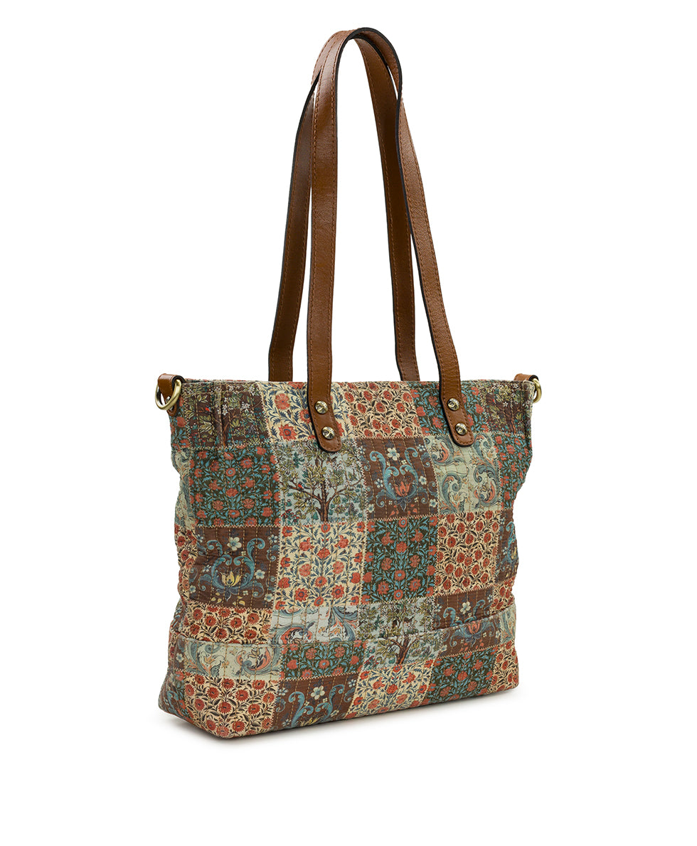Female - Perugia Tote | Nordic Patchwork Cotton | Nordic Patchwork - nordic patchwork - by Patricia Nash - View 3 of 4