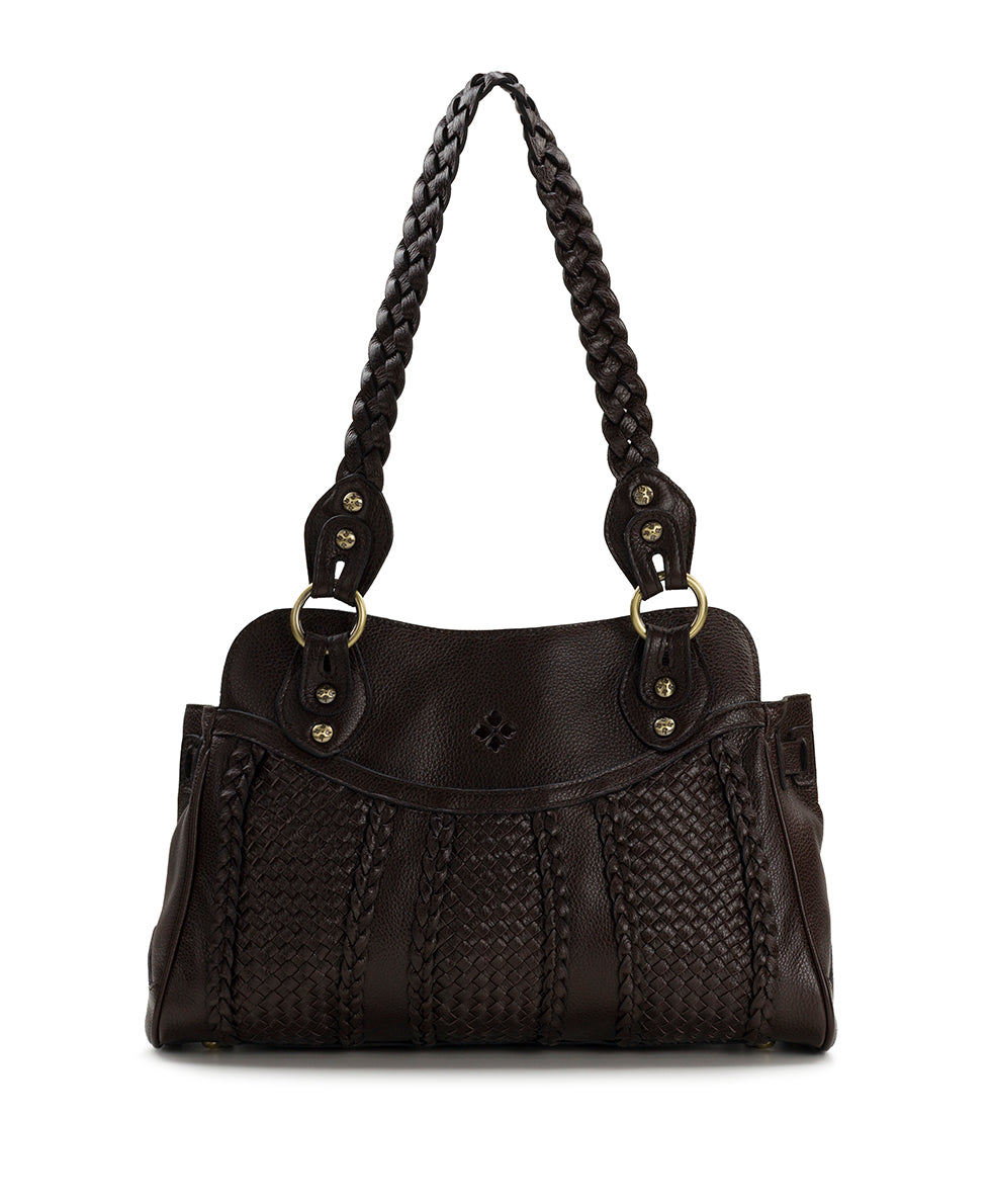 Female - Dalane Satchel | Rugged Natural Grain | Chocolate - chocolate - by Patricia Nash - View 1 of 6