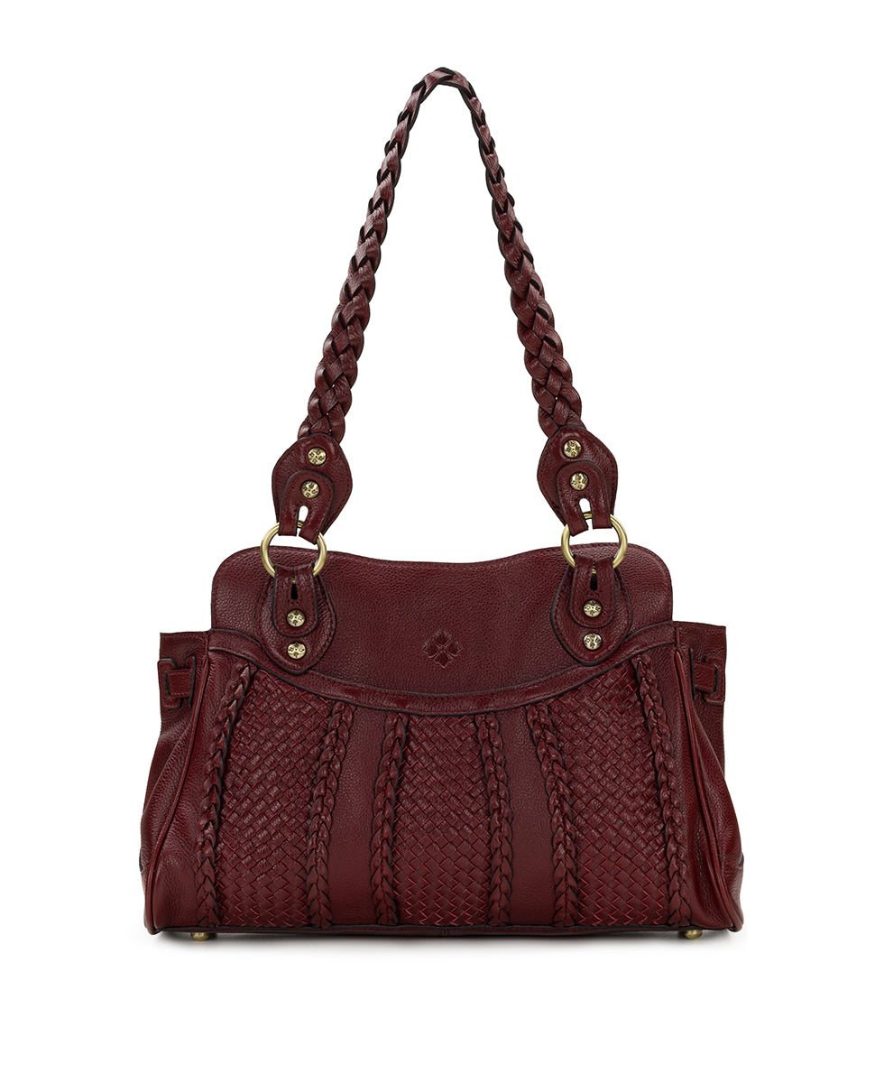 Female - Dalane Satchel | Rugged Natural Grain | Oxblood - oxblood - by Patricia Nash - View 1 of 4