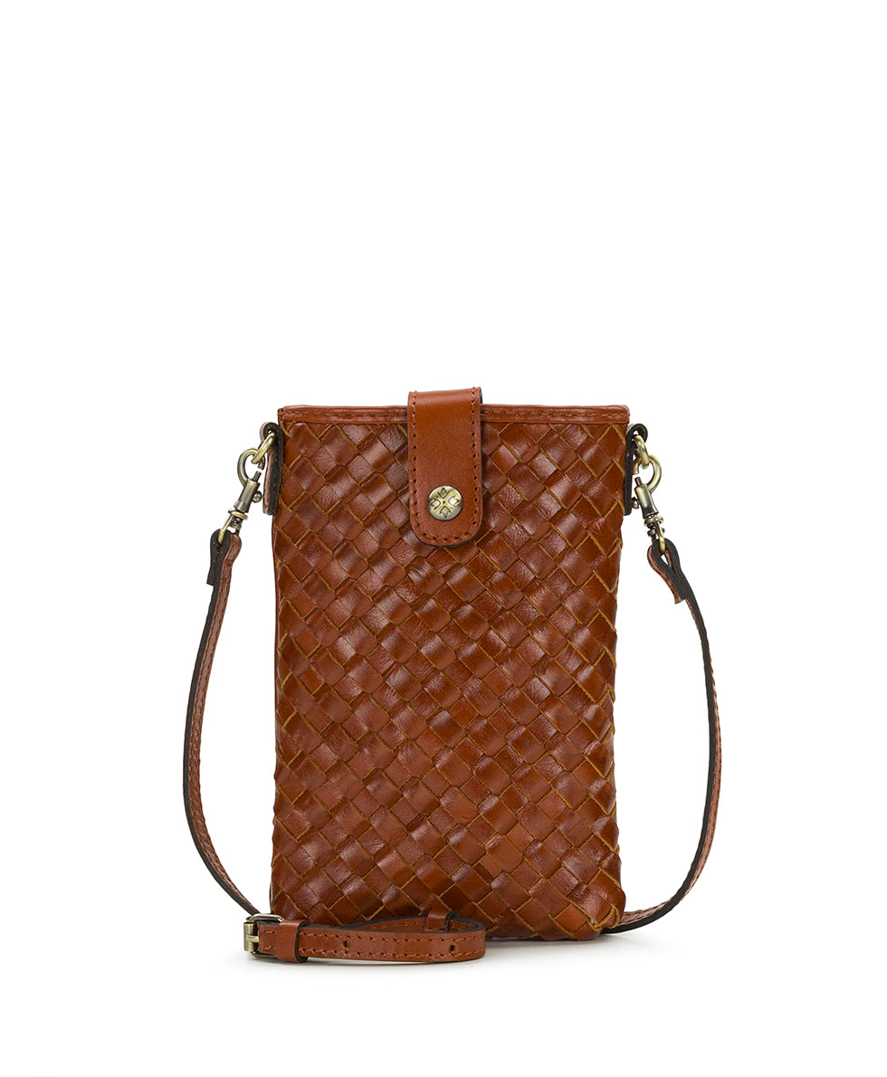 Female - Leo Crossbody - Hand Stained Woven - cognac - by Patricia Nash - View 1 of 4