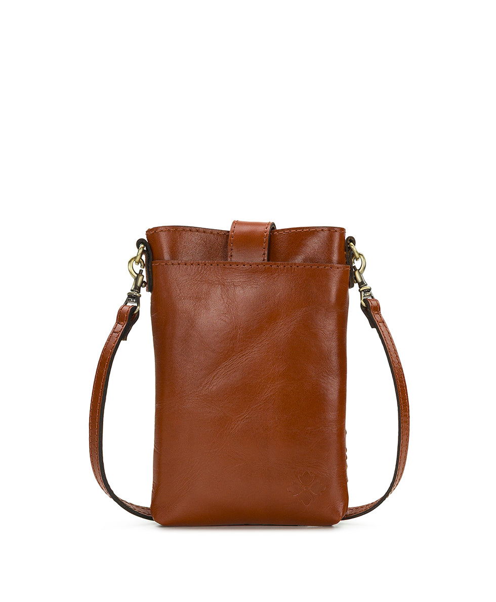 Female - Leo Crossbody - Hand Stained Woven - cognac - by Patricia Nash - View 2 of 4