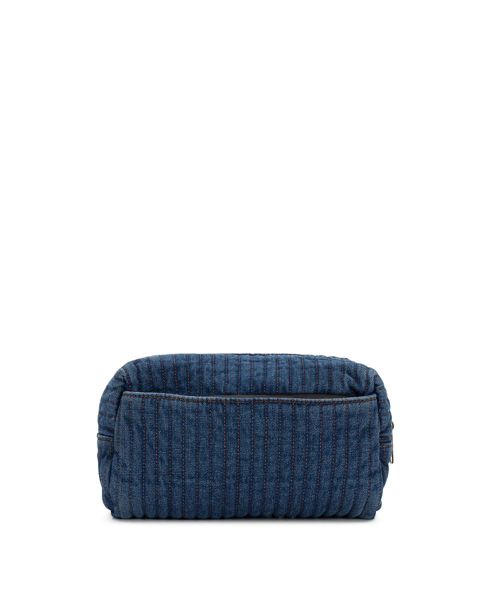 Female - Rune Cosmetic Case | Quilted Denim | Denim - denim - by Patricia Nash - View 2 of 4