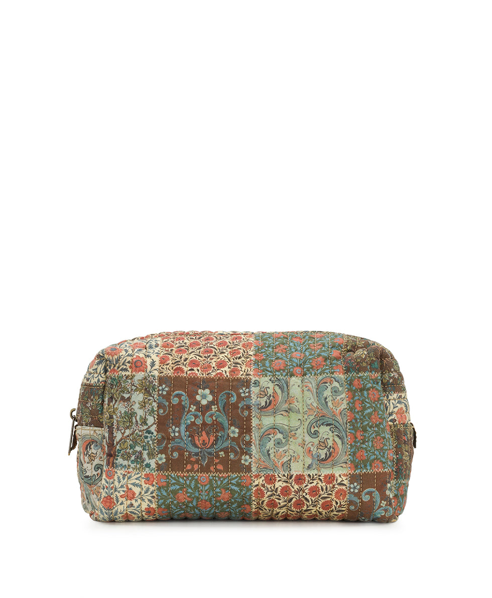 Female - Rune Cosmetic Case | Nordic Patchwork Cotton | Nordic Patchwork - nordic patchwork - by Patricia Nash - View 1 of 4