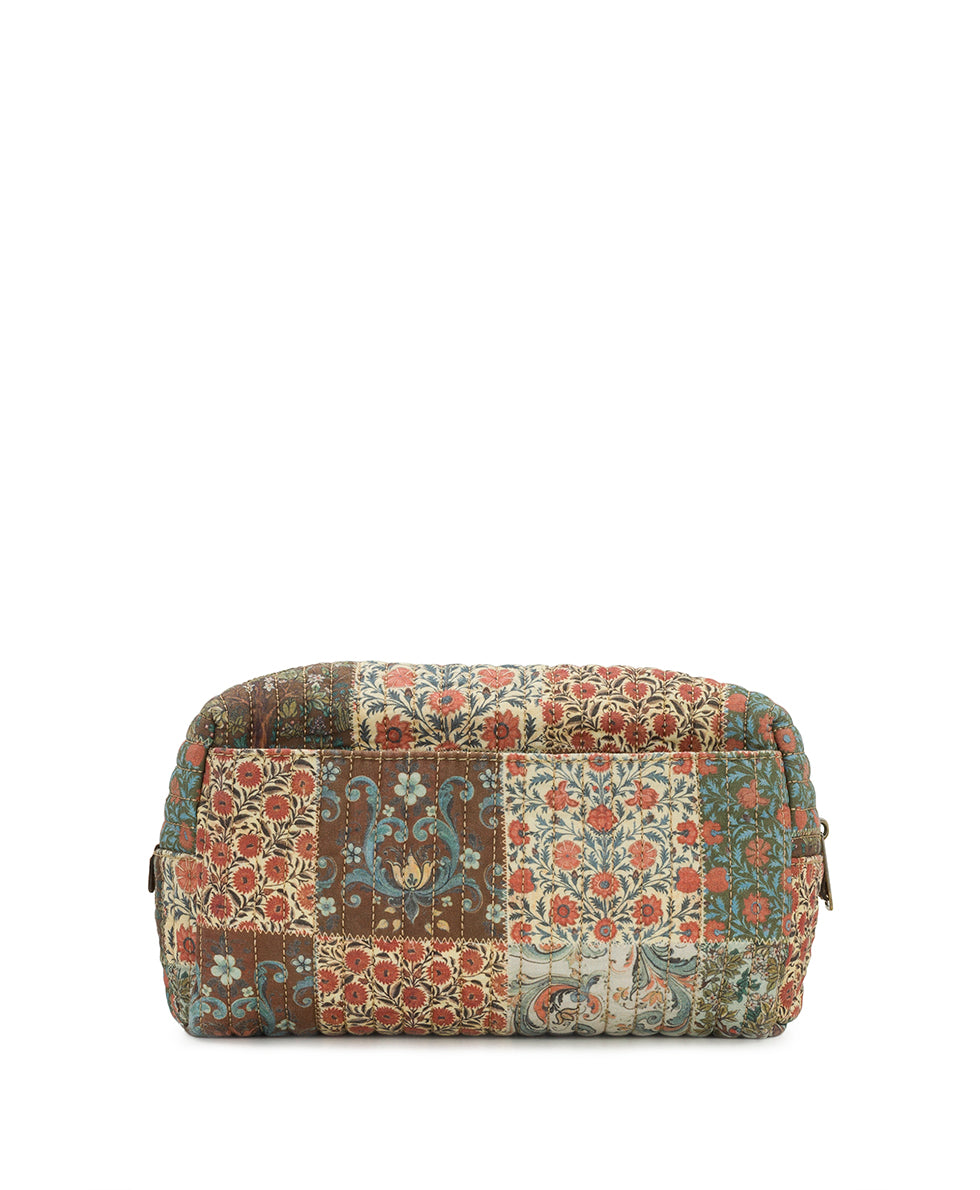 Female - Rune Cosmetic Case | Nordic Patchwork Cotton | Nordic Patchwork - nordic patchwork - by Patricia Nash - View 2 of 4