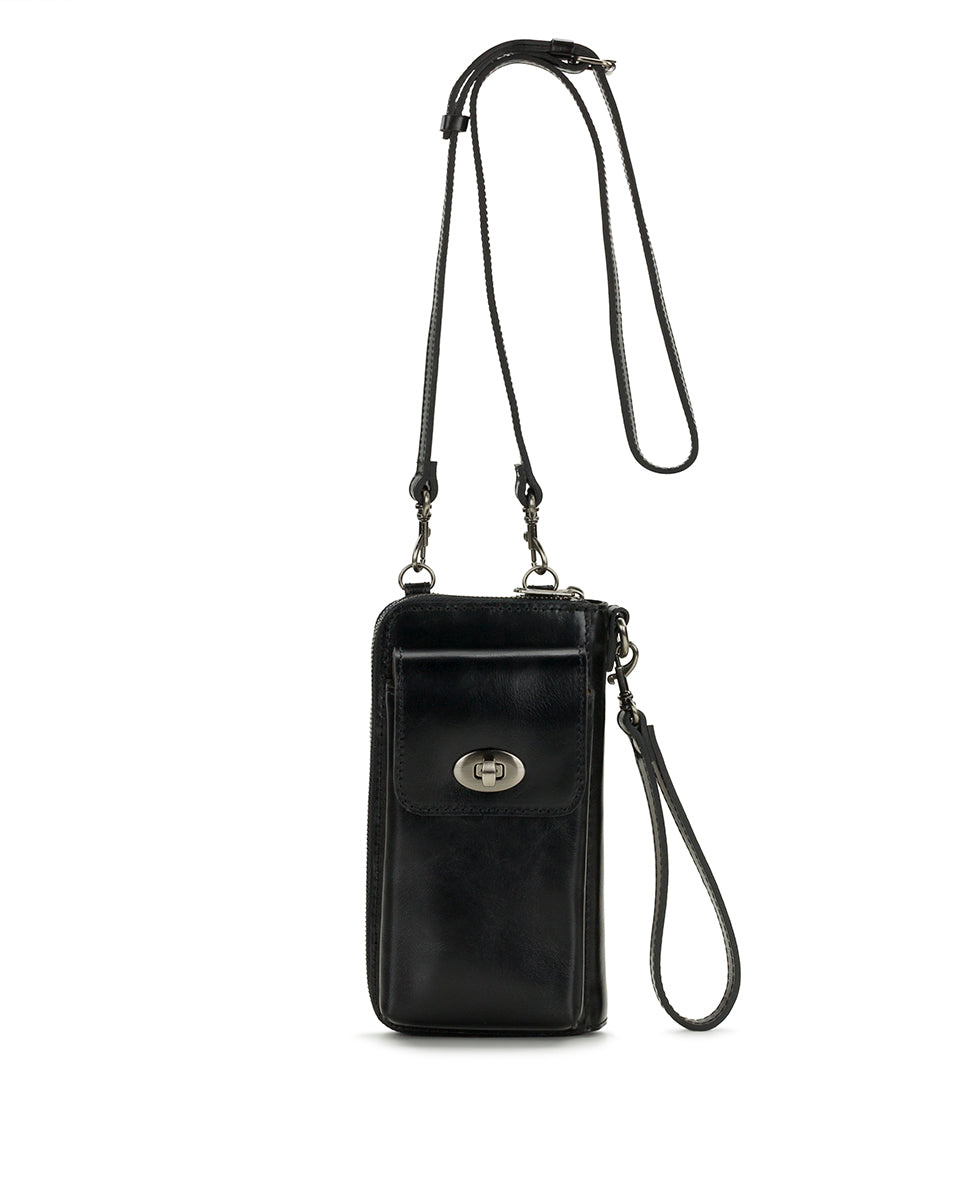 Female - Avery Phone Crossbody | Vintage Distressed | Black - black - by Patricia Nash - View 1 of 7
