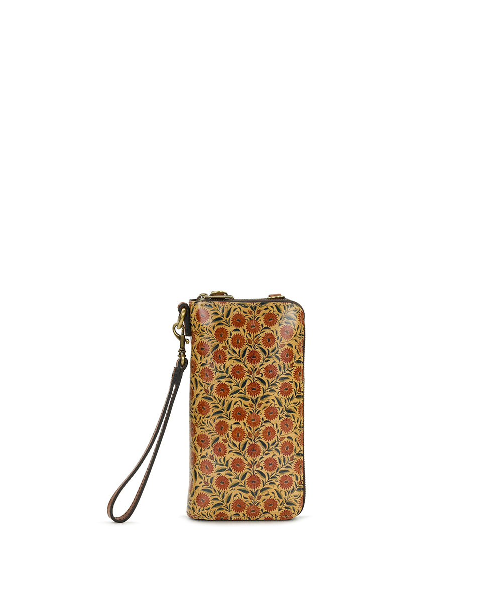 Female - Avery Phone Crossbody | Scandi Antique | Scandi Antique Ochre - scandi antique ochre - by Patricia Nash - View 2 of 4
