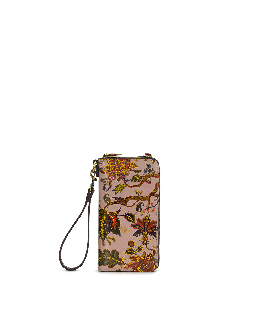 Female - Avery Phone Crossbody | Danish Floral Tapestry | Danish Floral Tapestry - danish floral tapestry - by Patricia Nash - View 2 of 4