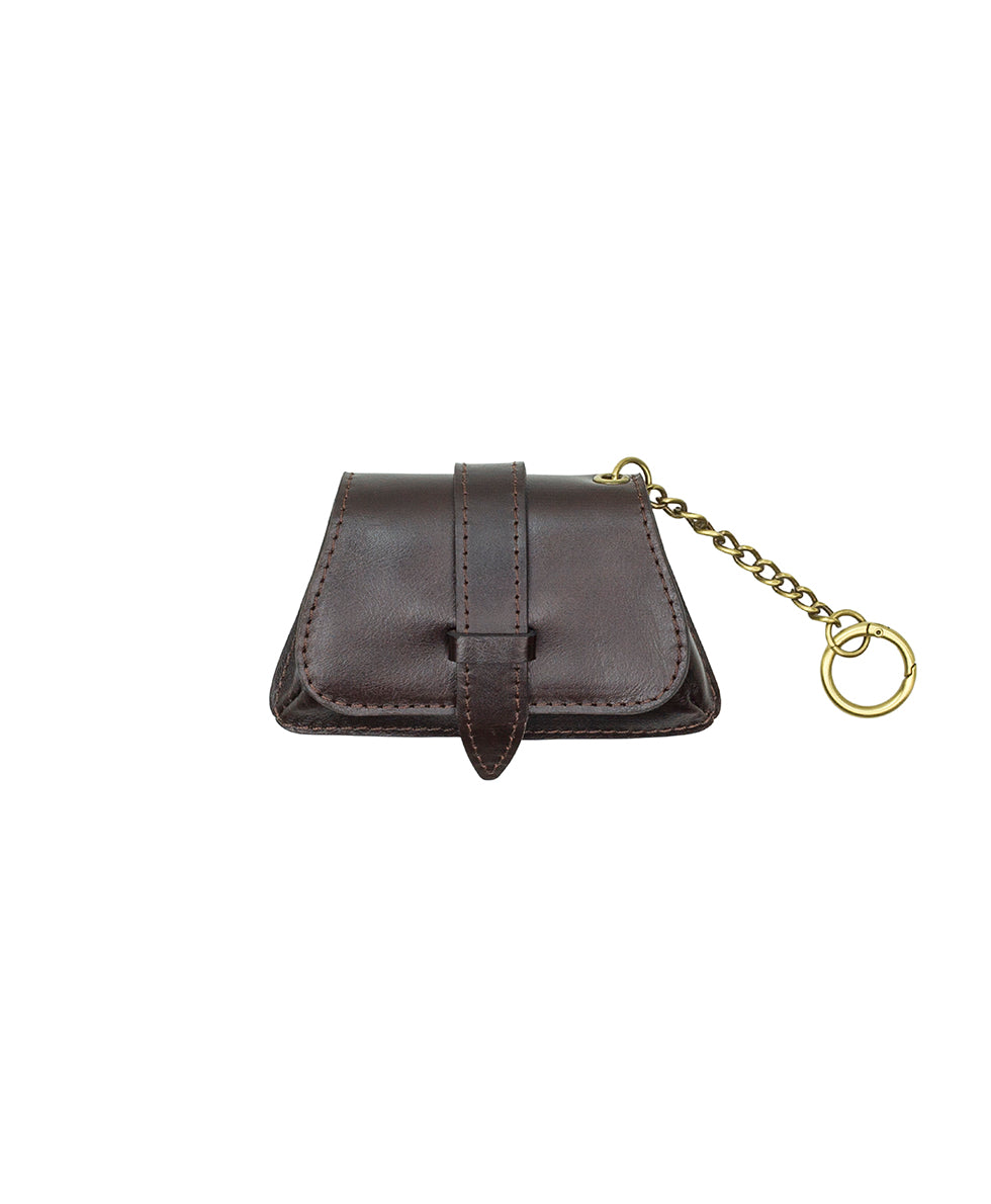 Female - Anya Satchel With Hang Off | Suede Leather | Chocolate - chocolate - by Patricia Nash - View 6 of 8