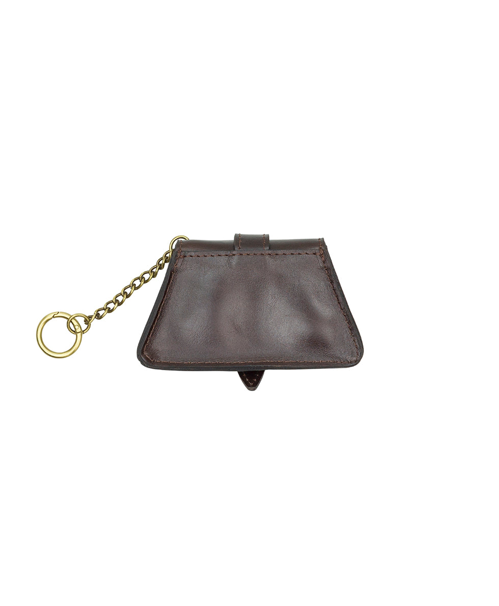 Female - Anya Satchel With Hang Off | Suede Leather | Chocolate - chocolate - by Patricia Nash - View 7 of 8