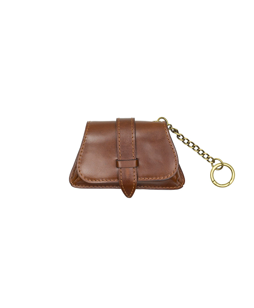 Female - Anya Satchel With Hang Off | Suede Leather | Cognac - cognac - by Patricia Nash - View 6 of 8