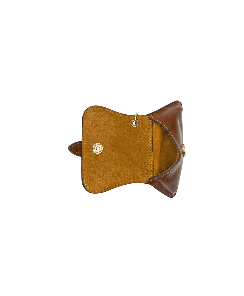 Female - Anya Satchel With Hang Off | Suede Leather | Cognac - cognac - by Patricia Nash - View 8 of 8