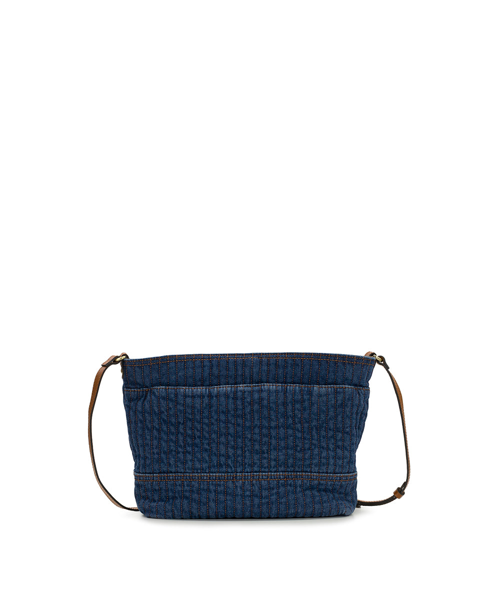 Female - Thora Crossbody | Quilted Denim | Denim - denim - by Patricia Nash - View 2 of 4
