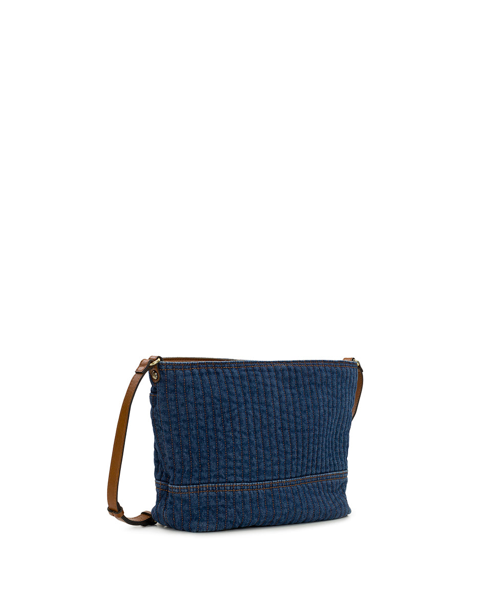 Female - Thora Crossbody | Quilted Denim | Denim - denim - by Patricia Nash - View 3 of 4
