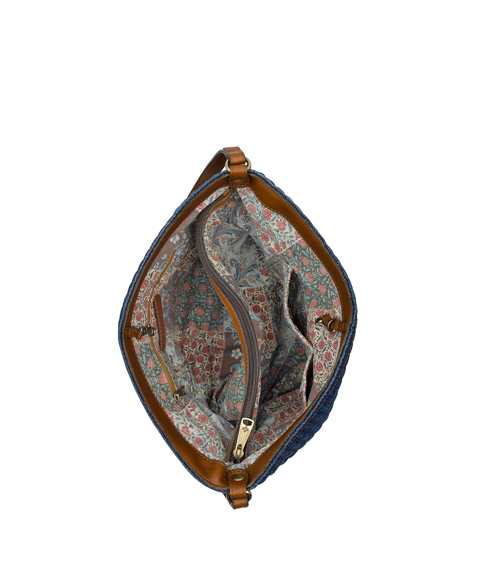 Female - Thora Crossbody | Quilted Denim | Denim - denim - by Patricia Nash - View 4 of 4