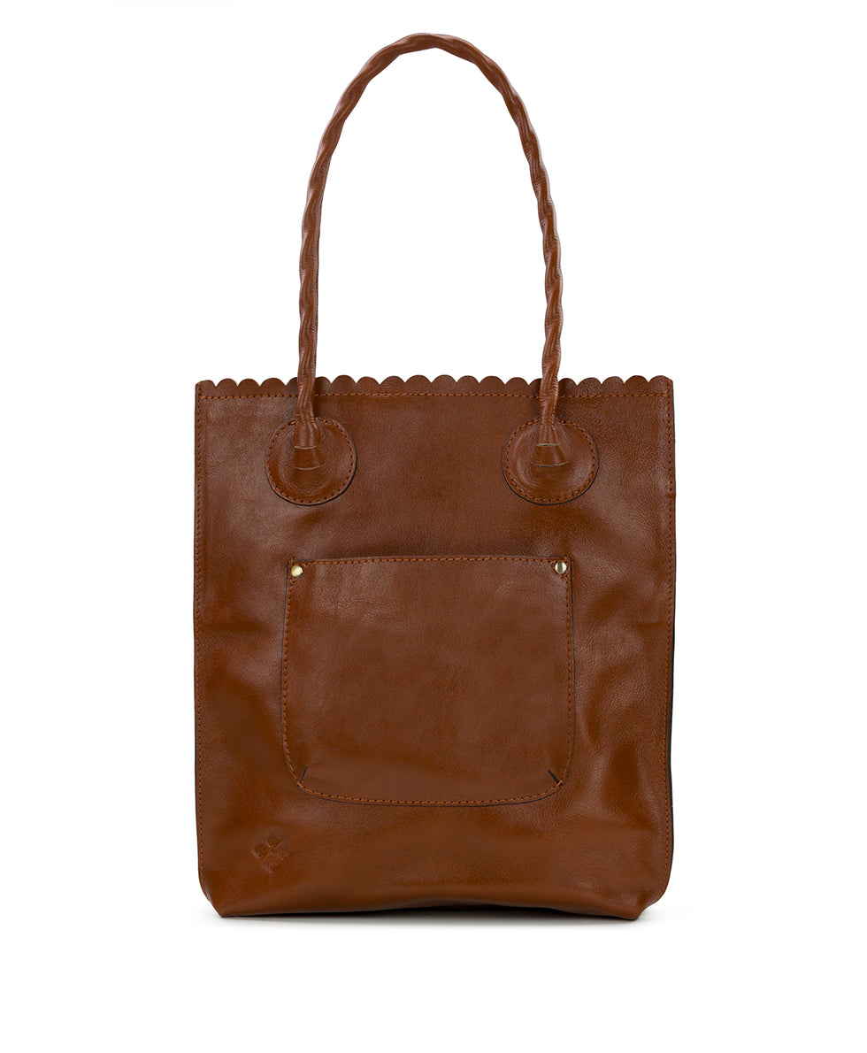 Female - Cavo Tote - Natural Cavo Tooled Colorblock - tan - by Patricia Nash - View 2 of 5