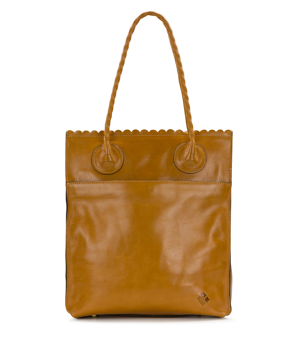 Female - Cavo Tote - Cavo Tooled Applique - light tan - by Patricia Nash - View 3 of 8