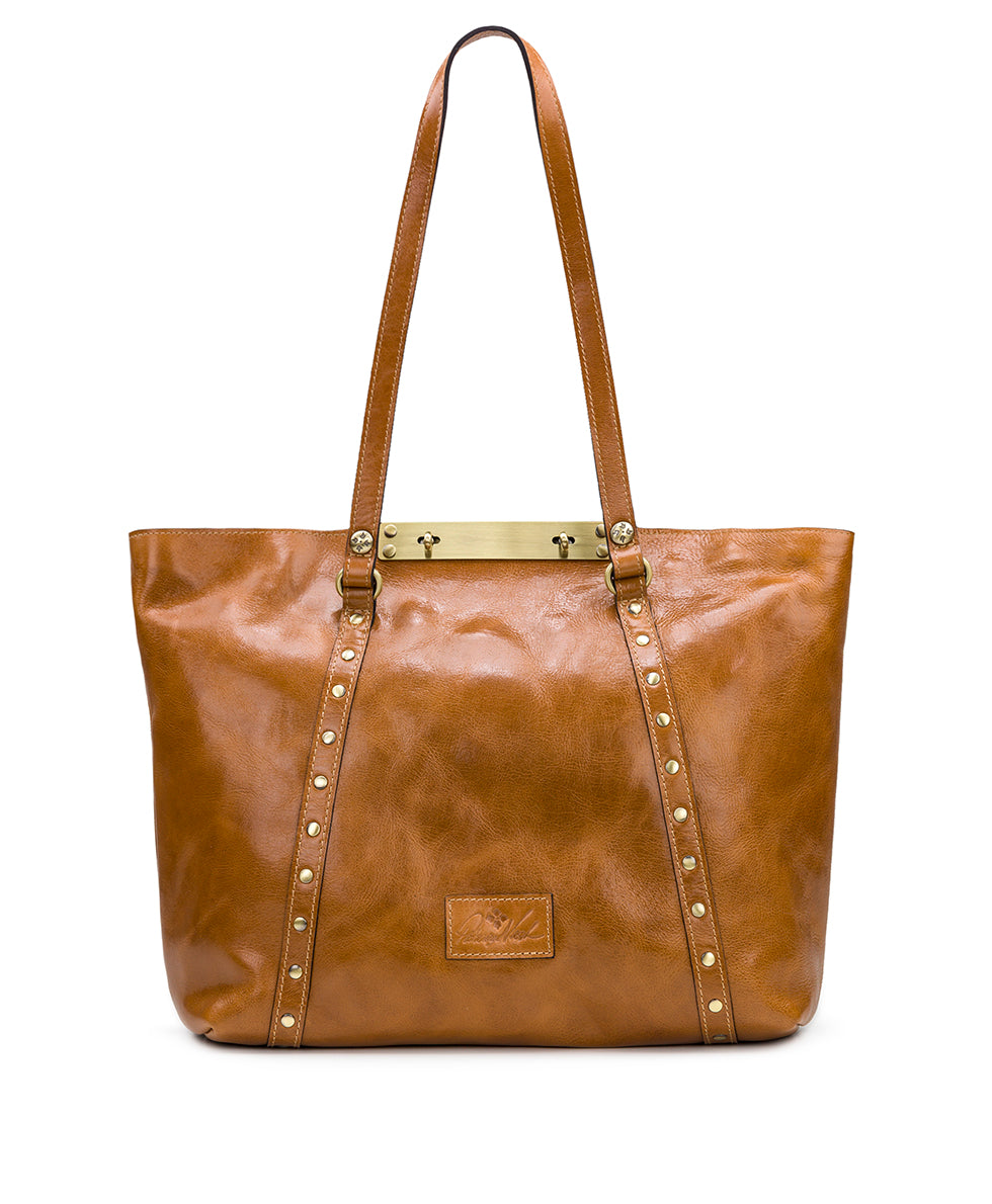 Benvenuto Tote - Vintage Distressed Leather - black - by Patricia Nash - View 24 of 62