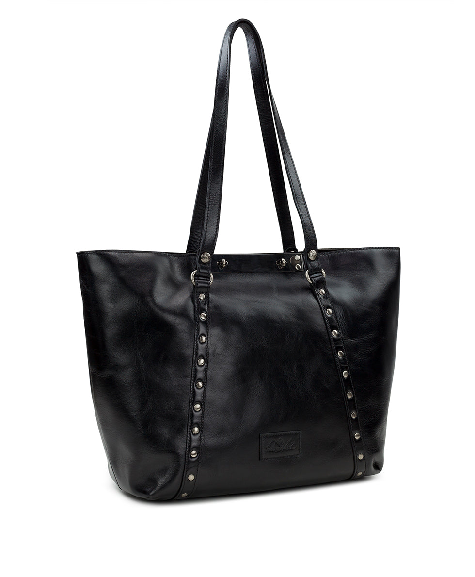 Benvenuto Tote - Vintage Distressed Leather - black - by Patricia Nash - View 18 of 62